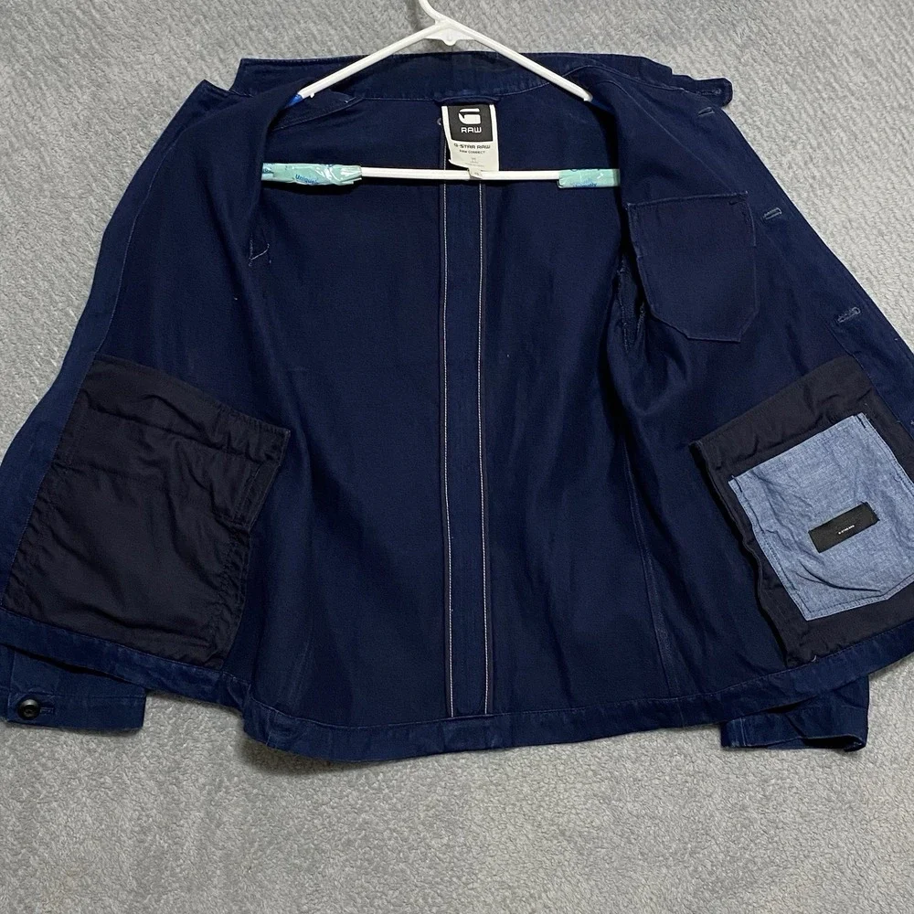 G-Star Raw Correct Blazer Police Blue Jacket Coat Size Tag Size 48 Chest Size 40